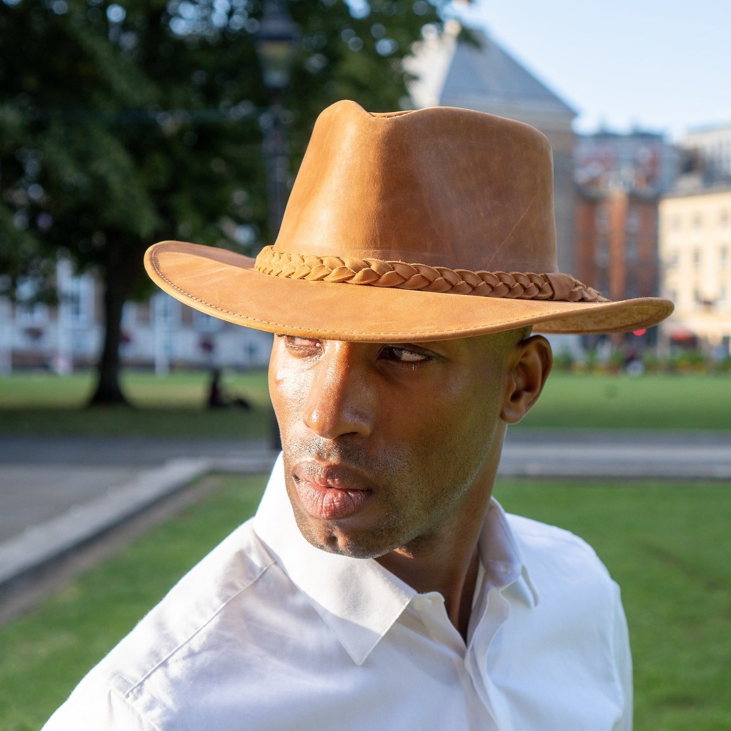 The Wilde – Skórzany kapelusz Fedora premium - Luxunka