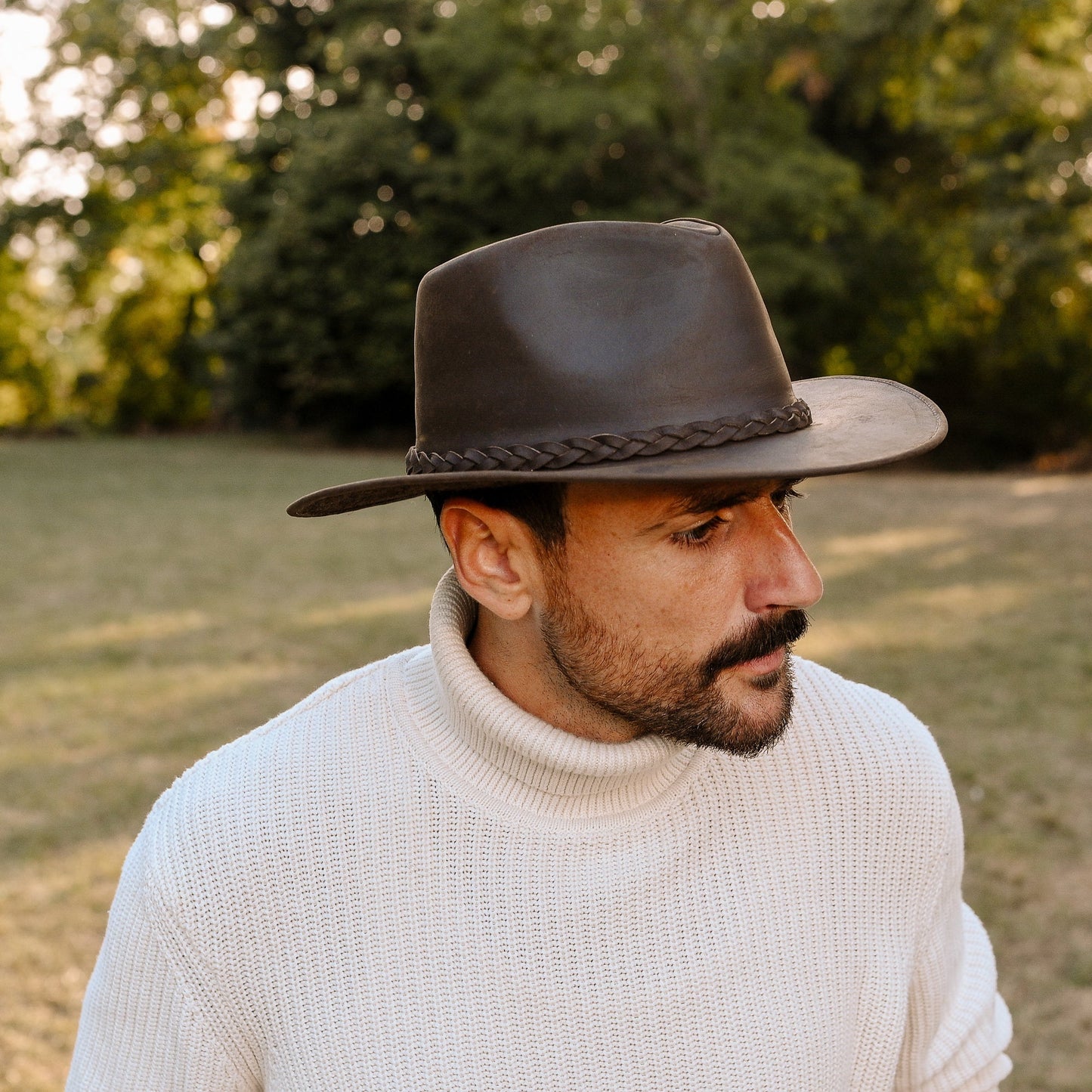 The Wilde – Skórzany kapelusz Fedora premium - Luxunka