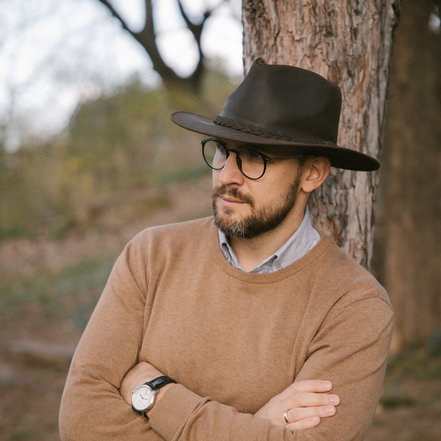 The Wilde – Skórzany kapelusz Fedora premium - Luxunka