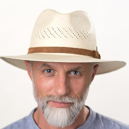 Kapelusz typu Panama Fedora z naturalnej palmy