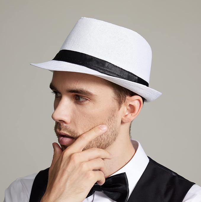 Kapelusz letni unisex typu Panama Fedora – składany, lekki, słomkowy