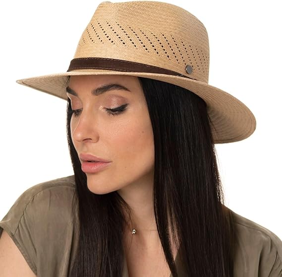 Kapelusz typu Panama Fedora z naturalnej palmy