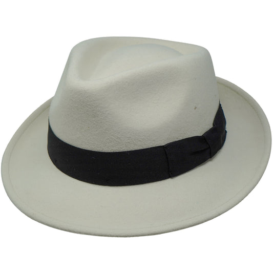 The Raw Doyle – Fedora z surowej wełny typu Teardrop | Luxunka