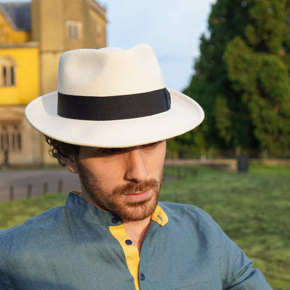 The Raw Doyle – Fedora z surowej wełny typu Teardrop | Luxunka