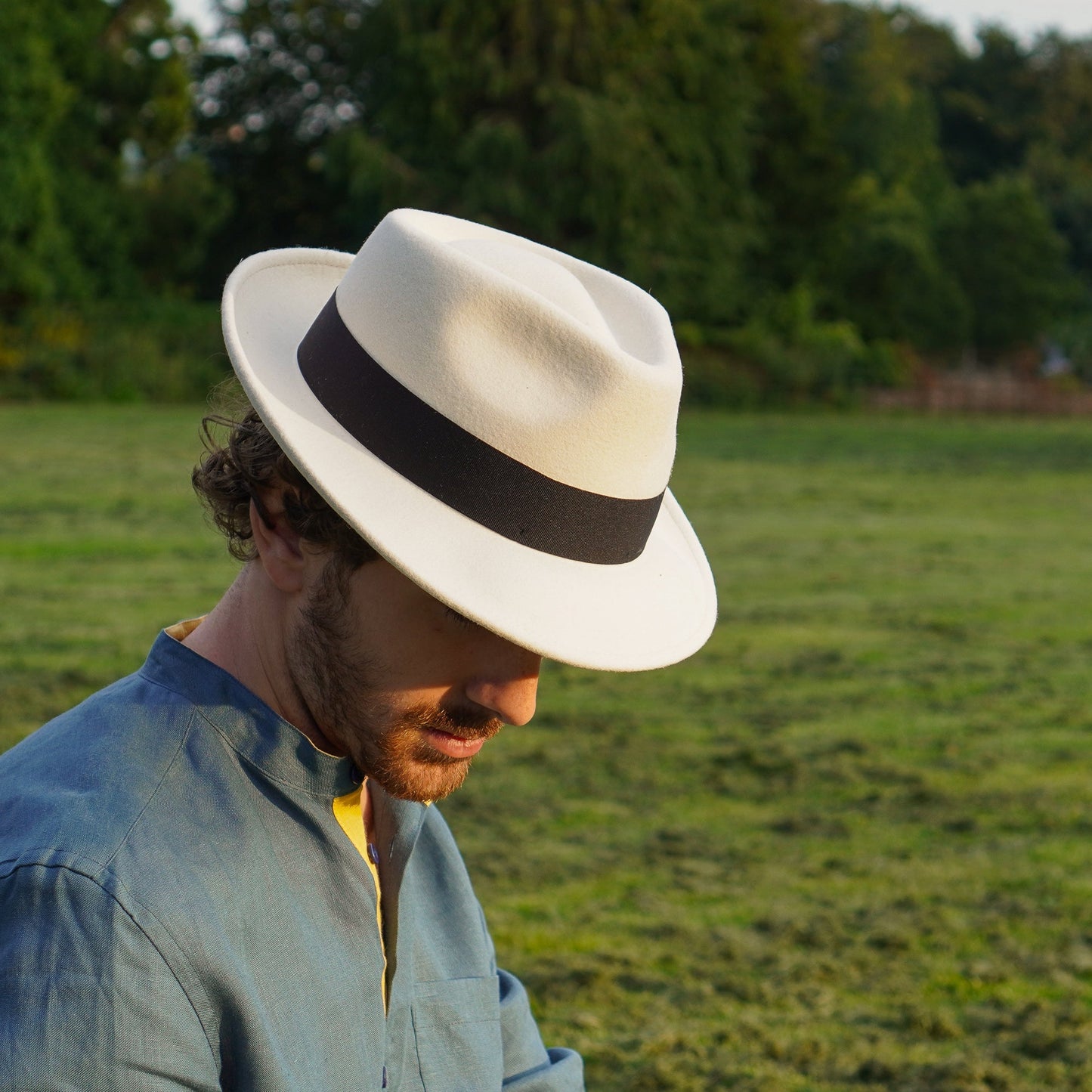 The Raw Doyle – Fedora z surowej wełny typu Teardrop | Luxunka