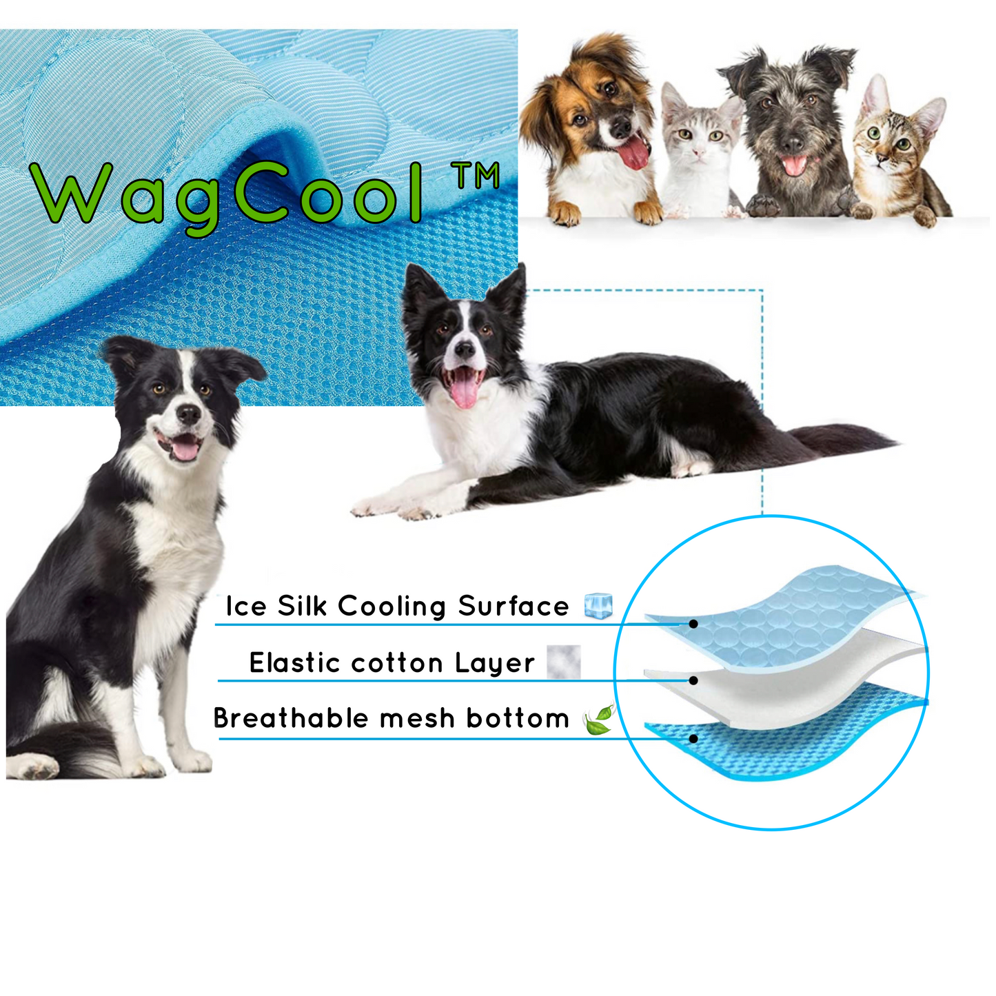 WagCool™ - Mata chłodząca dla psa (Oryginalna)